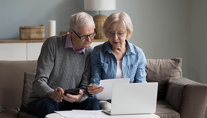 Billing Questions Couple looking at bills