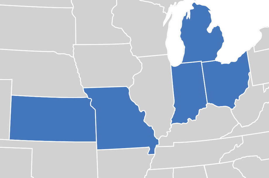 Areas served
